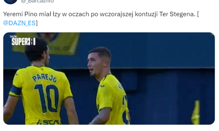 REAKCJA piłkarza Villarreal na KONTUZJĘ ter Stegena... :(